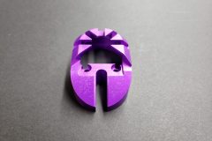 BCS Machining Aluminum Purple Anodized Prototype